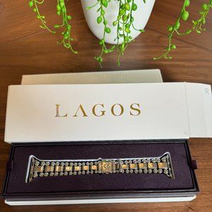 Lagos Caviar Sterling Silver Apple Watchband
